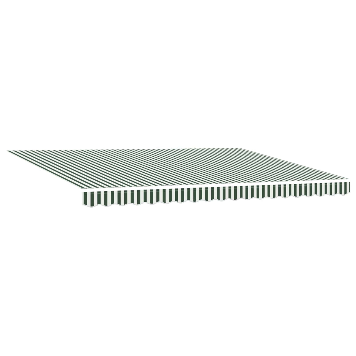 Elektrisk Utrækkelig Markise Grøn og Hvid 5 x 3 m