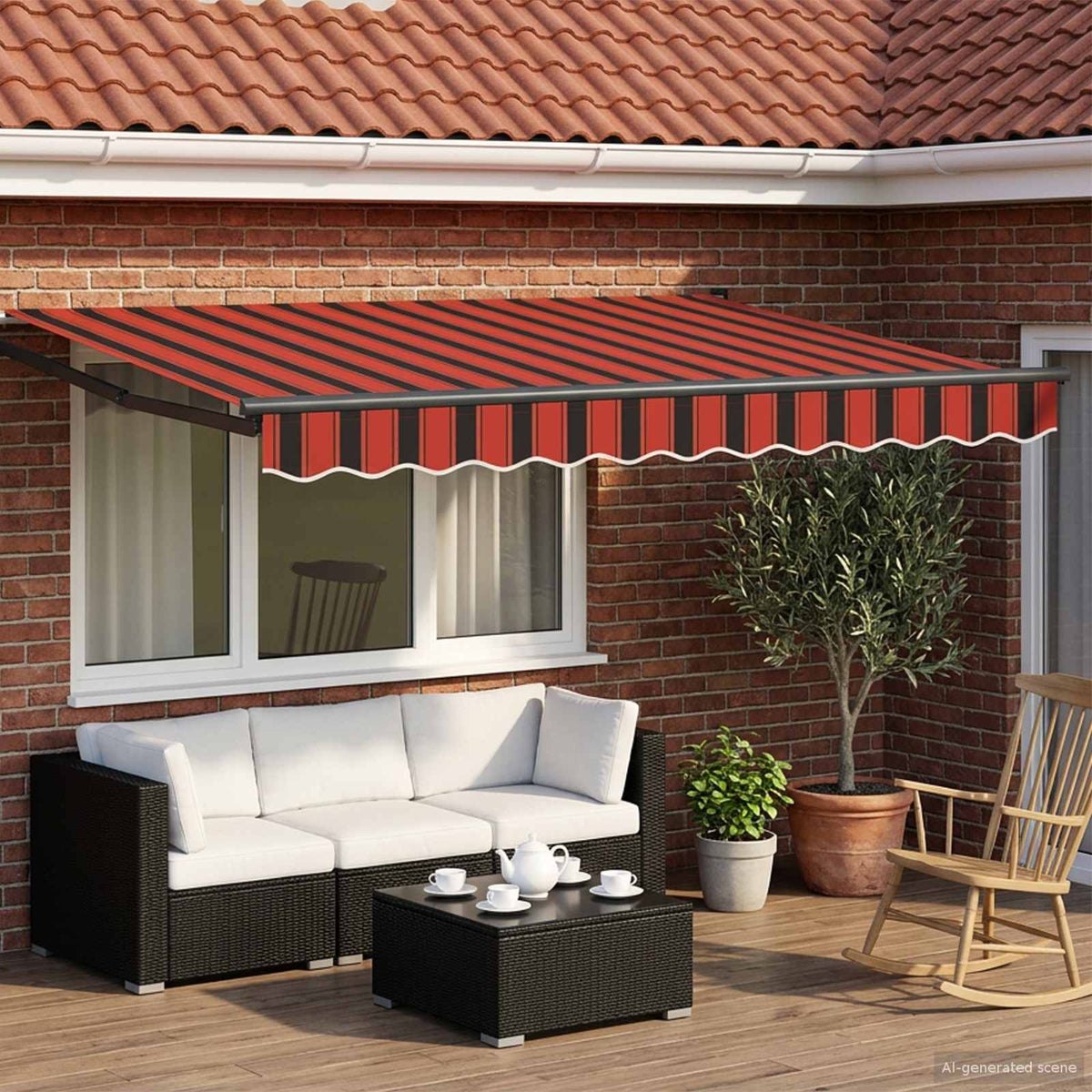 Elektrisk Utrækkelig Markise 3,5 x 2 m