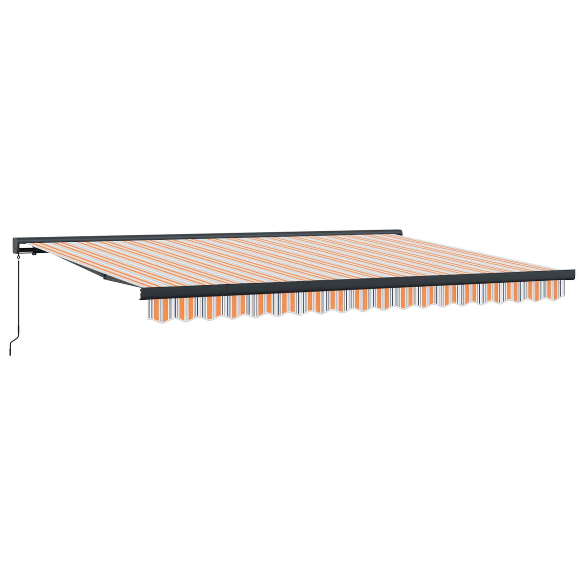 Udtrækkelig markise Orange og Grå 400 × 300 cm