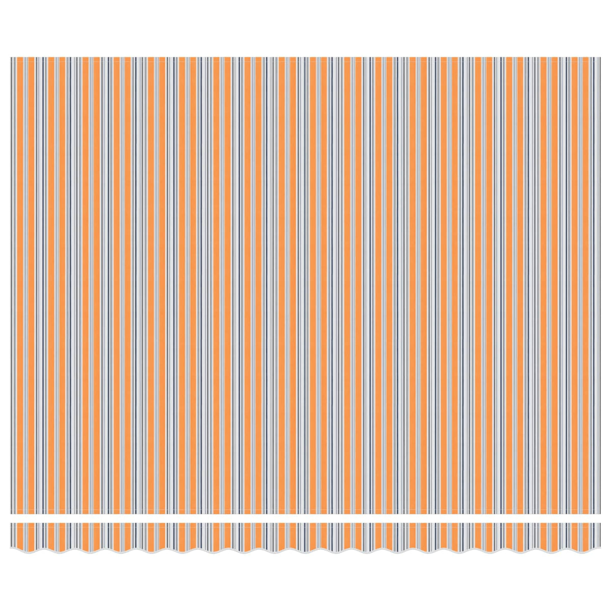 Udtrækkelig markise Orange og Grå 400 × 300 cm