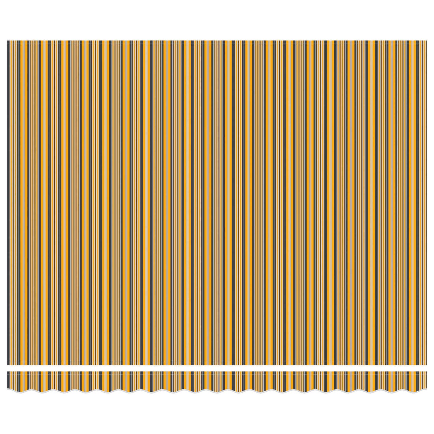Udtrækkelig markise Gul og Grå 400 × 300 cm Canvas og Aluminium