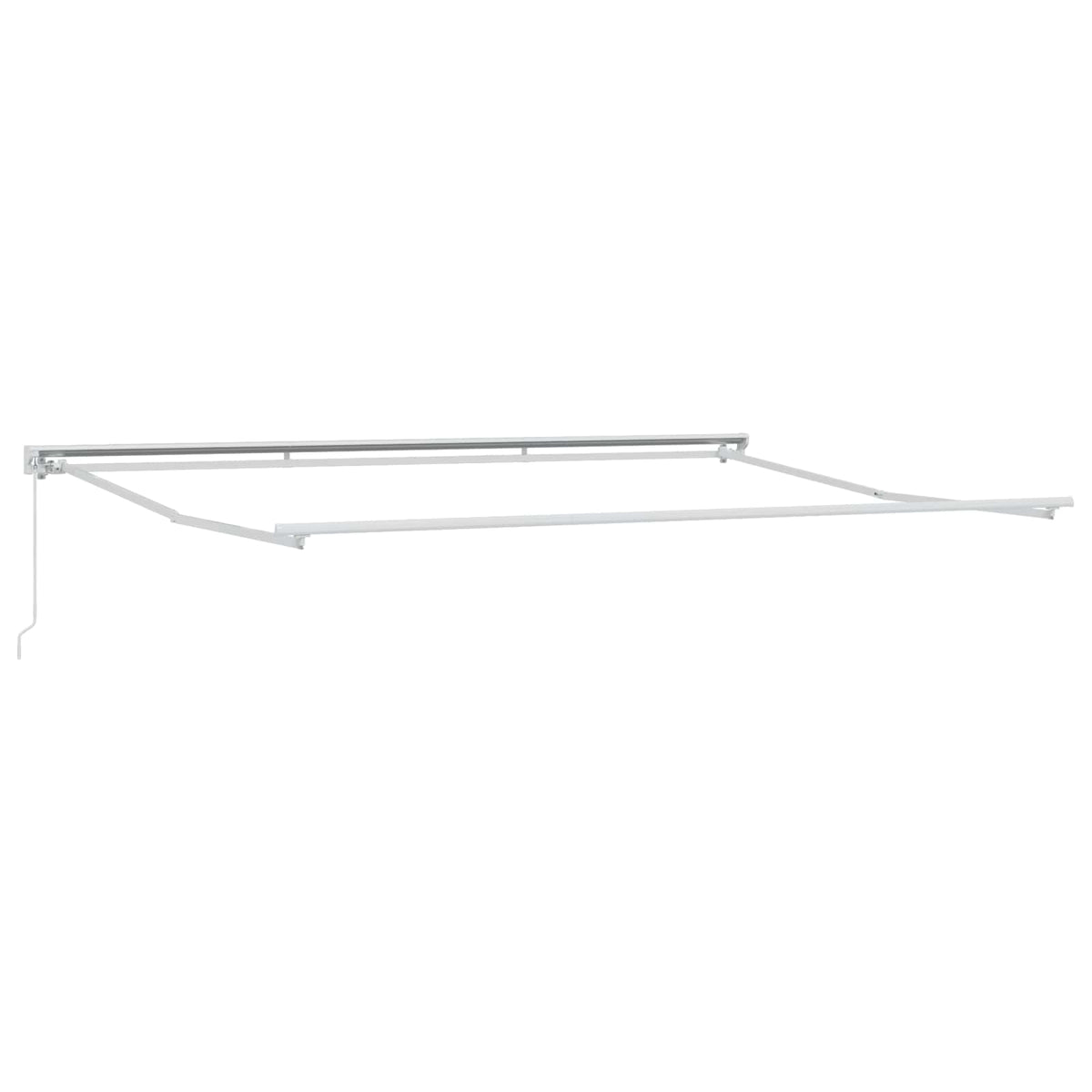 Manuel Utrækkelig Markise Anthracit og hvid 4 × 3,5 m