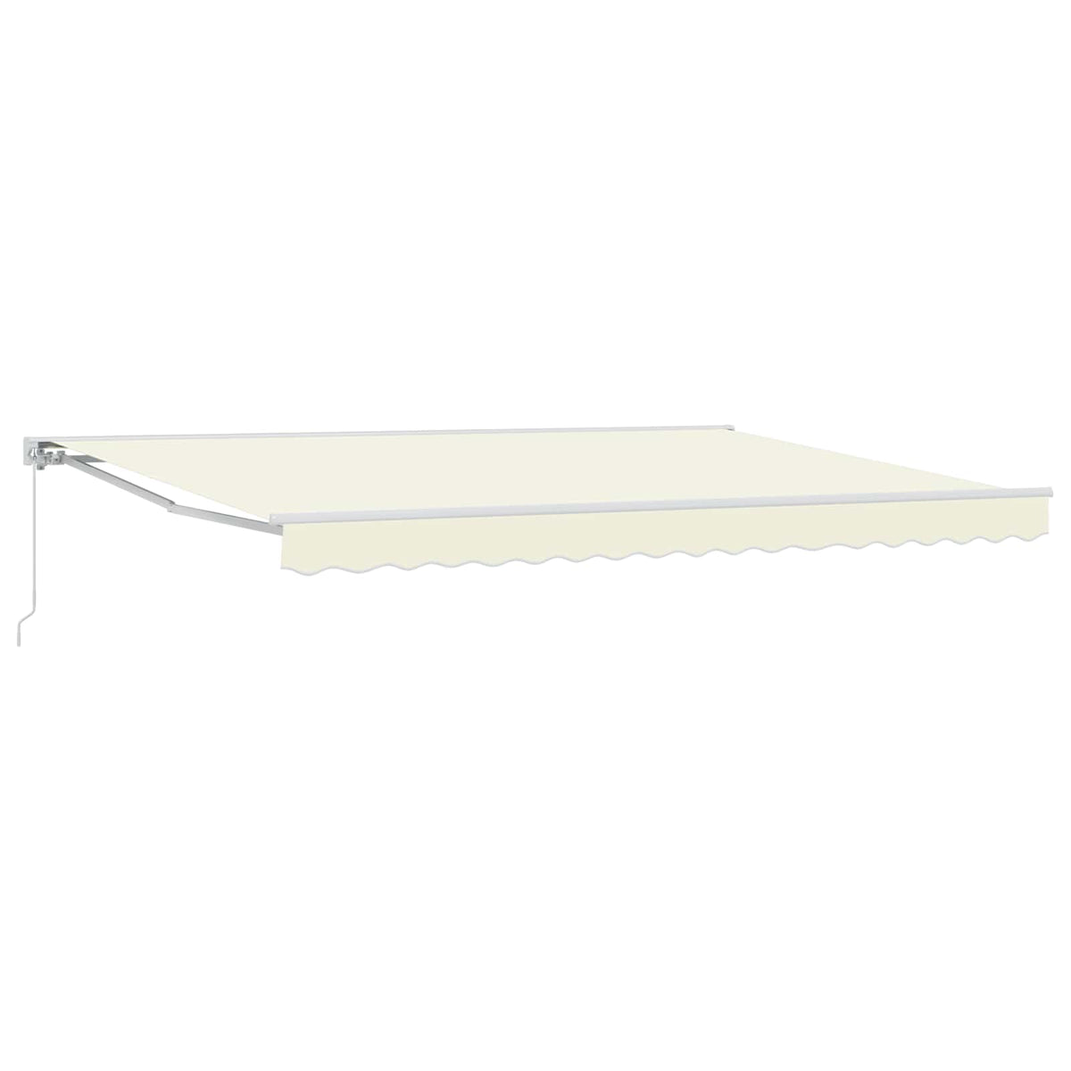 Manuel Utrækkelig Markise Cremefarvet 5 x 3 m