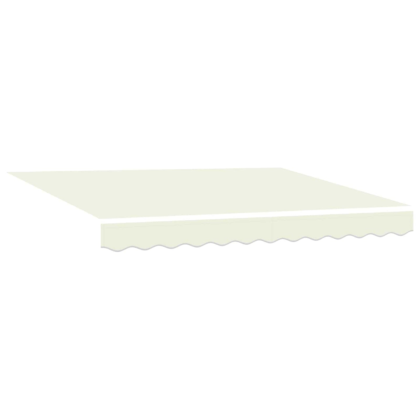 Manuel markise-ramme med LED-lys Creme og hvid 2,5 x 2 m