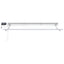 Manuel markise-ramme med LED-lys Hvid og antracit 2,5 x 2 m
