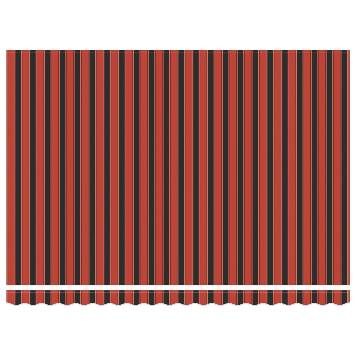 Manuel markise-ramme med LED-lys Orange, Sort og Hvid 4,5 × 3 m