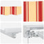 Manuel markise-ramme med LED-lys Gul, Orange og Hvid 4,5 × 3 m