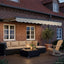 Manuel markise-ramme med LED-lys Creme og antracit 2,5 x 2 m
