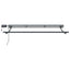 Manuel markise-ramme med LED-lys Antracit 2,5 x 2 m