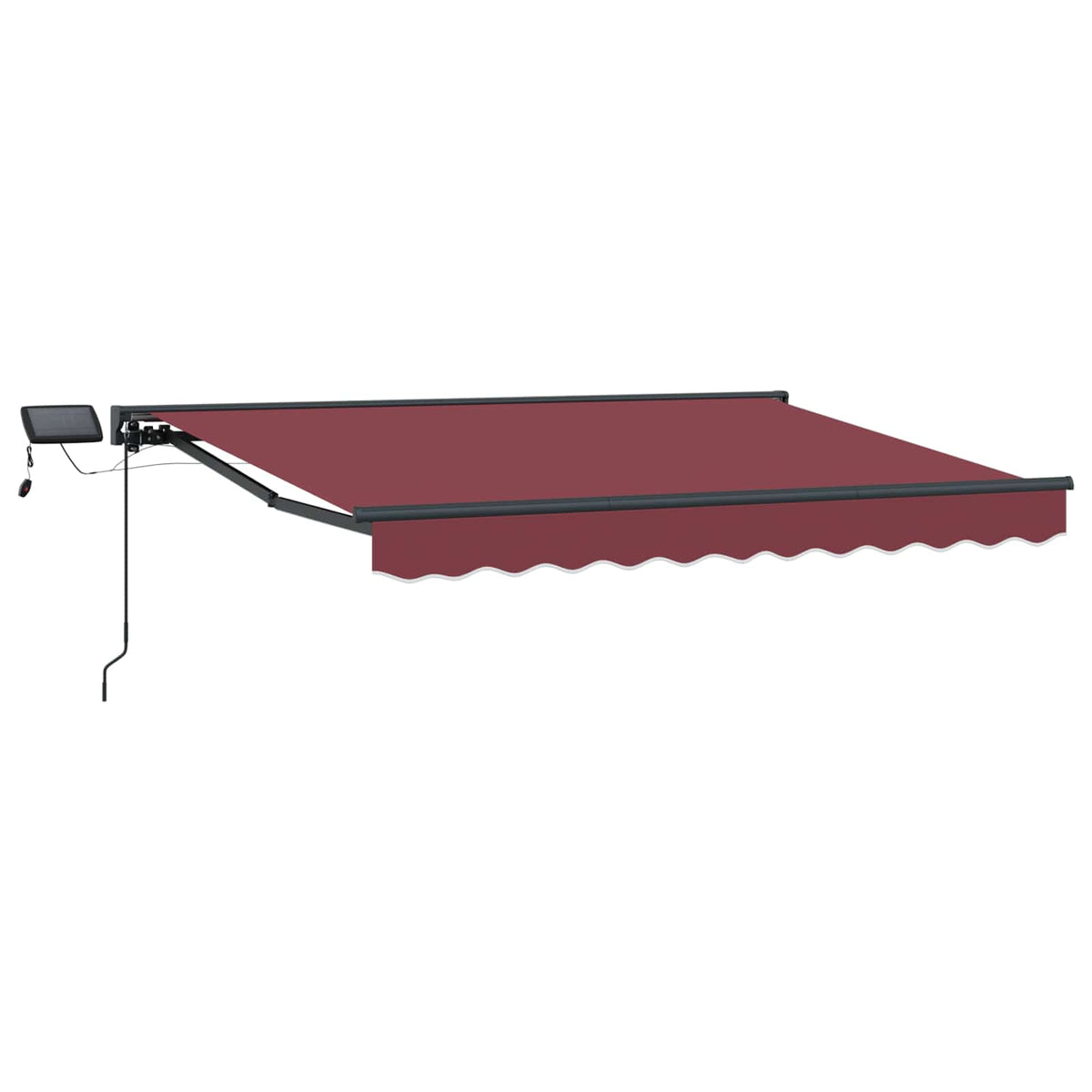 Manuel markise-ramme med LED-lys 2,5 x 2 m