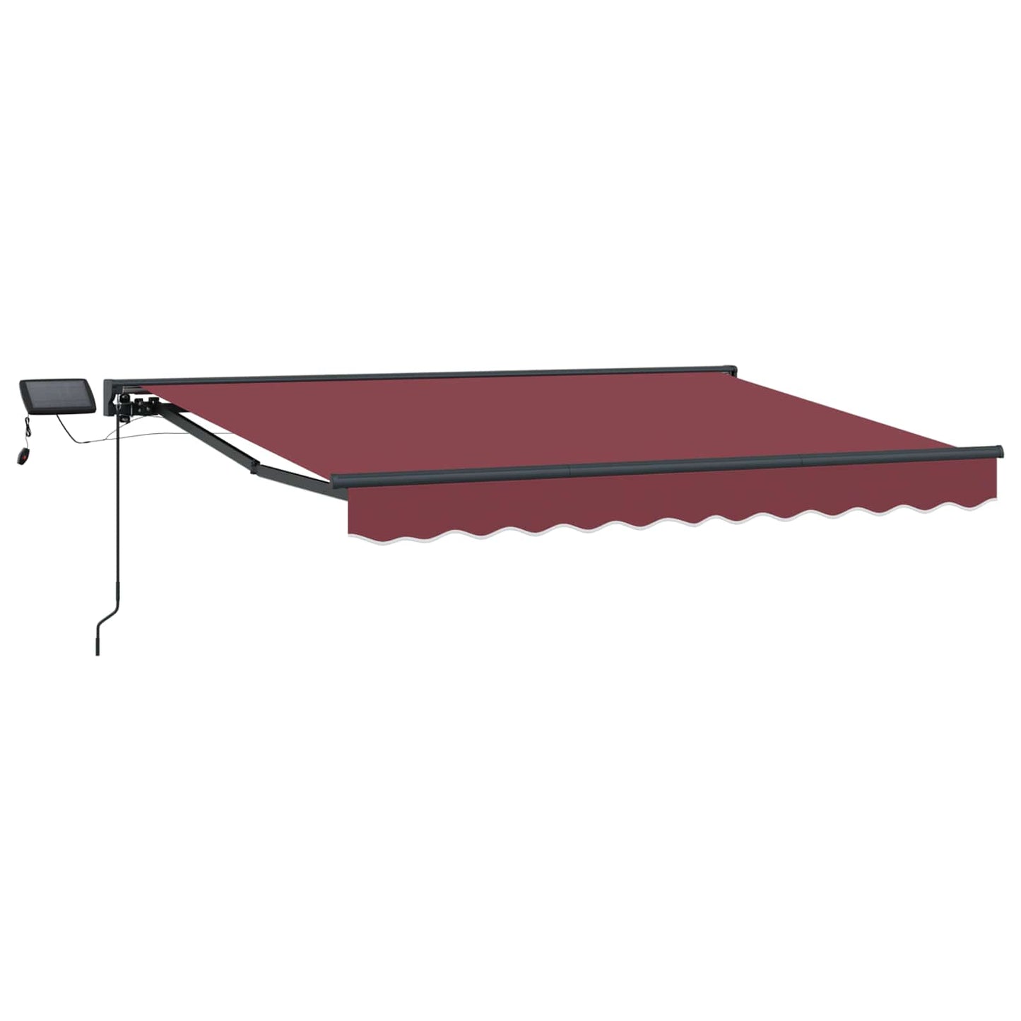 Manuel markise-ramme med LED-lys 3 x 2,5 m