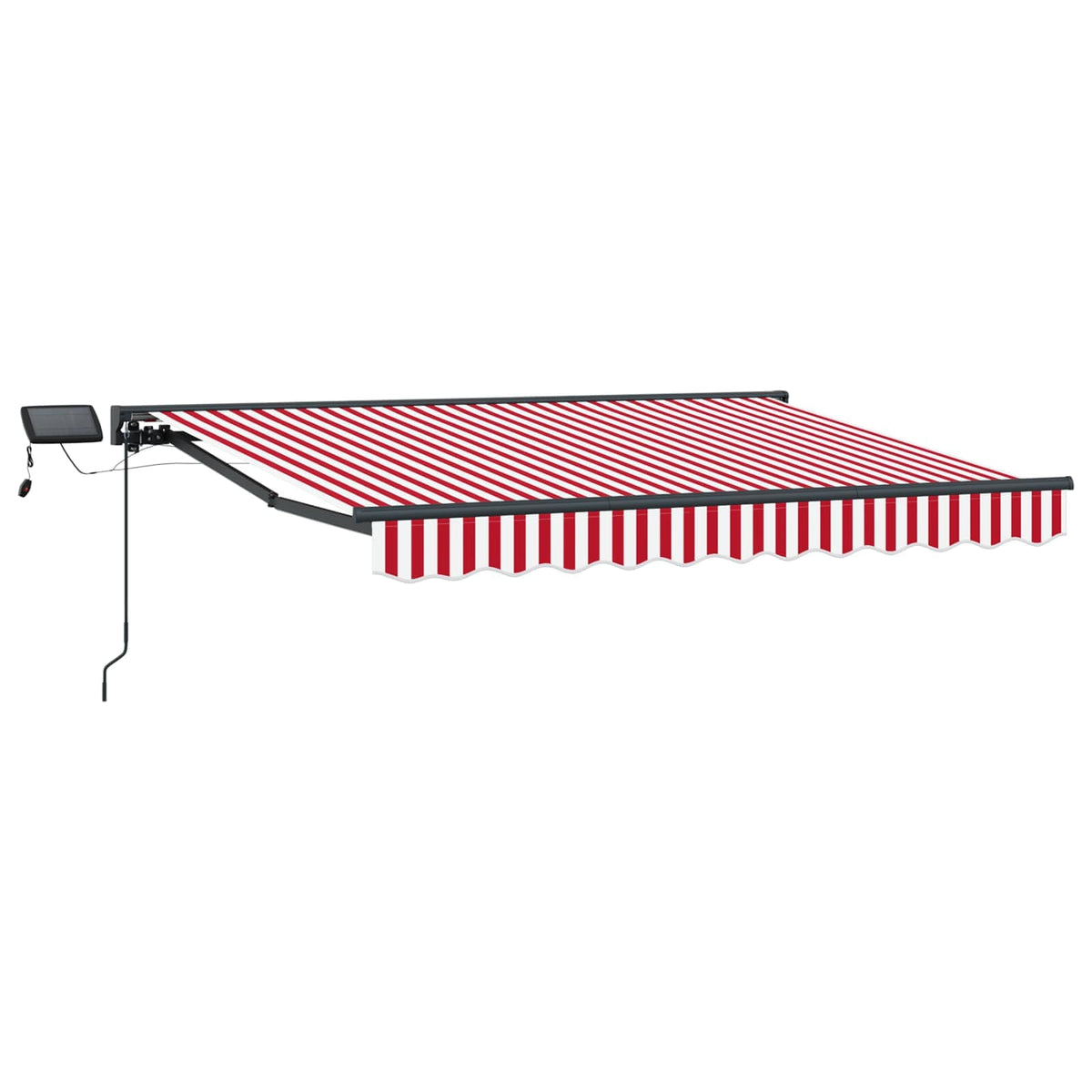 Manuel markise-ramme med LED-lys 3 x 2,5 m