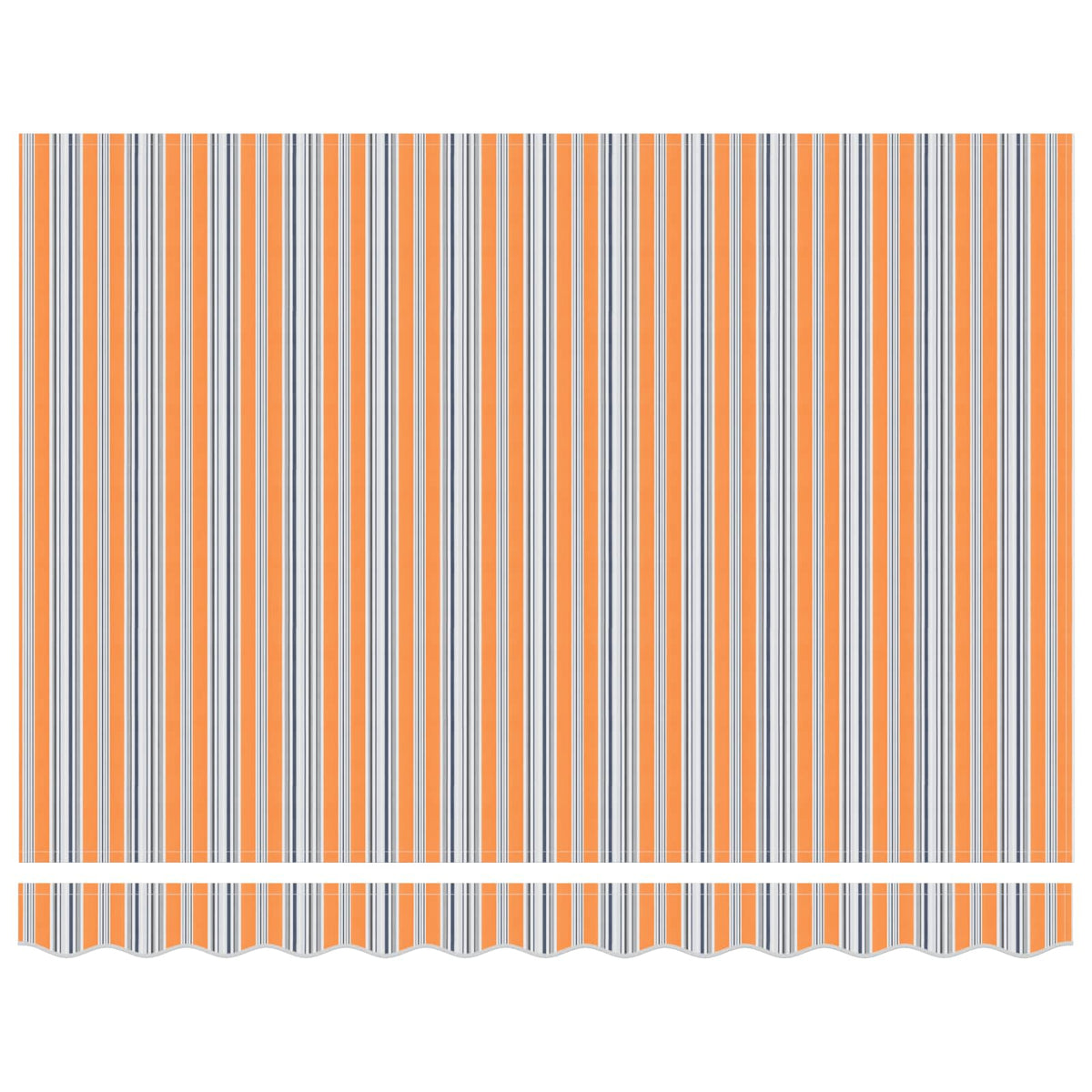 Manuel markise-ramme med LED-lys 3 x 2,5 m