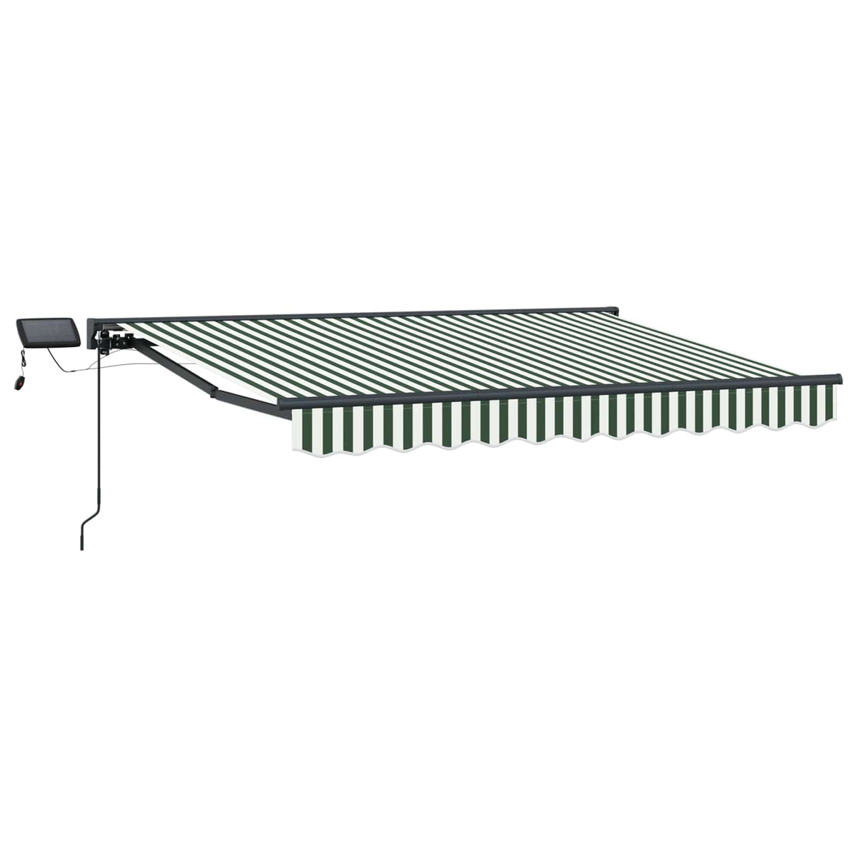 Manuel markise-ramme med LED-lys 3 x 2,5 m