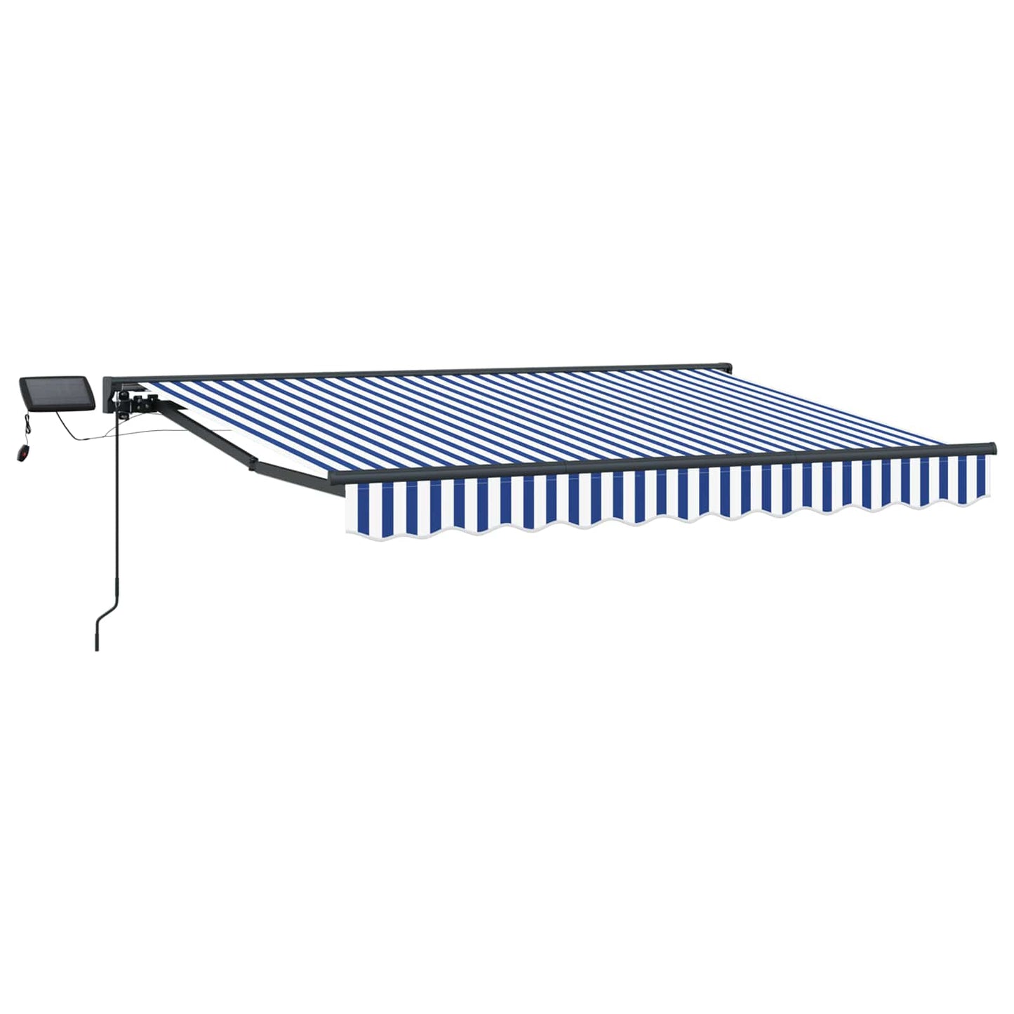 Manuel markise-ramme med LED-lys 3,5 x 2,5 m