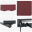 Manuel markise-ramme med LED-lys 3,5 x 2,5 m