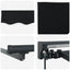 Manuel markise-ramme med LED-lys Sort og Anthracit 3,5 x 2,5 m