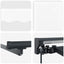 Manuel markise-ramme med LED-lys Hvid og antracit 3,5 x 2,5 m