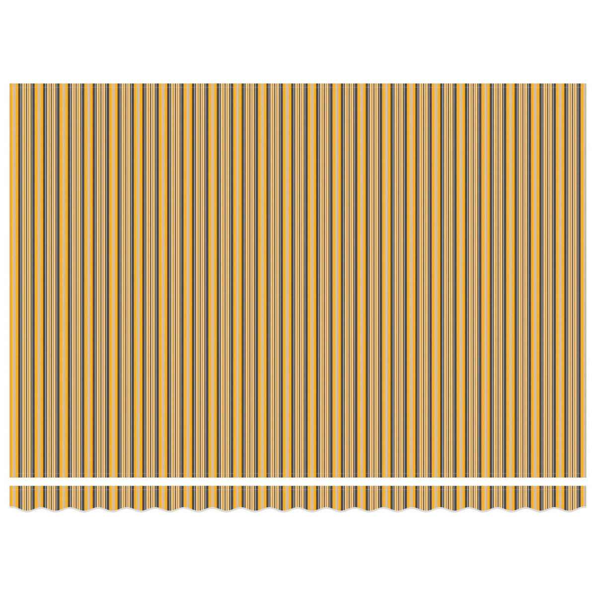Manuel markise-ramme med LED-lys 4,5 × 3 m