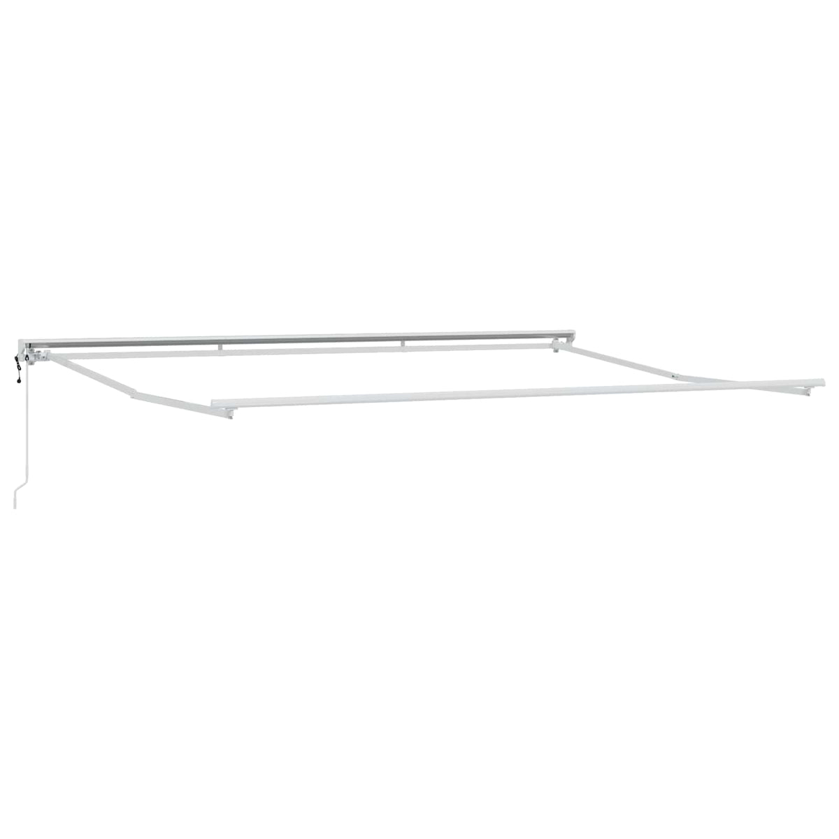 Elektrisk Utrækkelig Markise Blå og Hvid 4 × 3 m