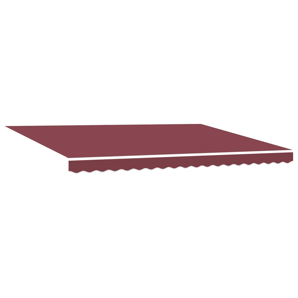 Elektrisk Utrækkelig Markise Bordeaux og Hvid 4,5 × 3 m