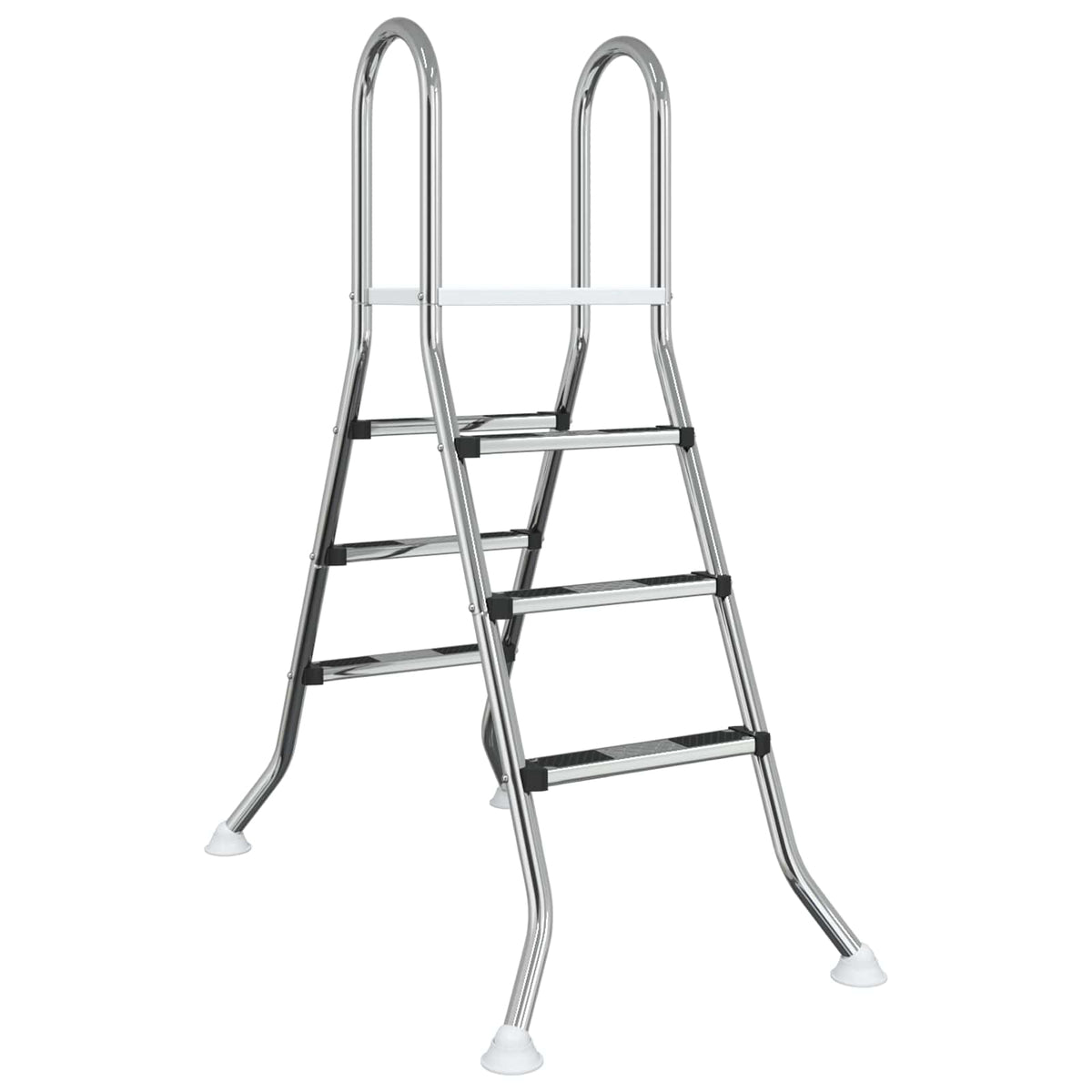 Stige til overjordisk pool 100 cm 3-Step Rustfrit Stål 304 Sølv