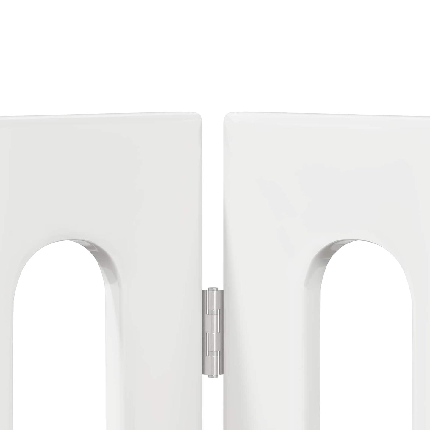 Foldbar hundegård 2 stk. Hvid højglans 100,5 x 38 x 70 cm