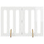 Foldbar hundegård 2 stk. Hvid højglans 100,5 x 38 x 70 cm
