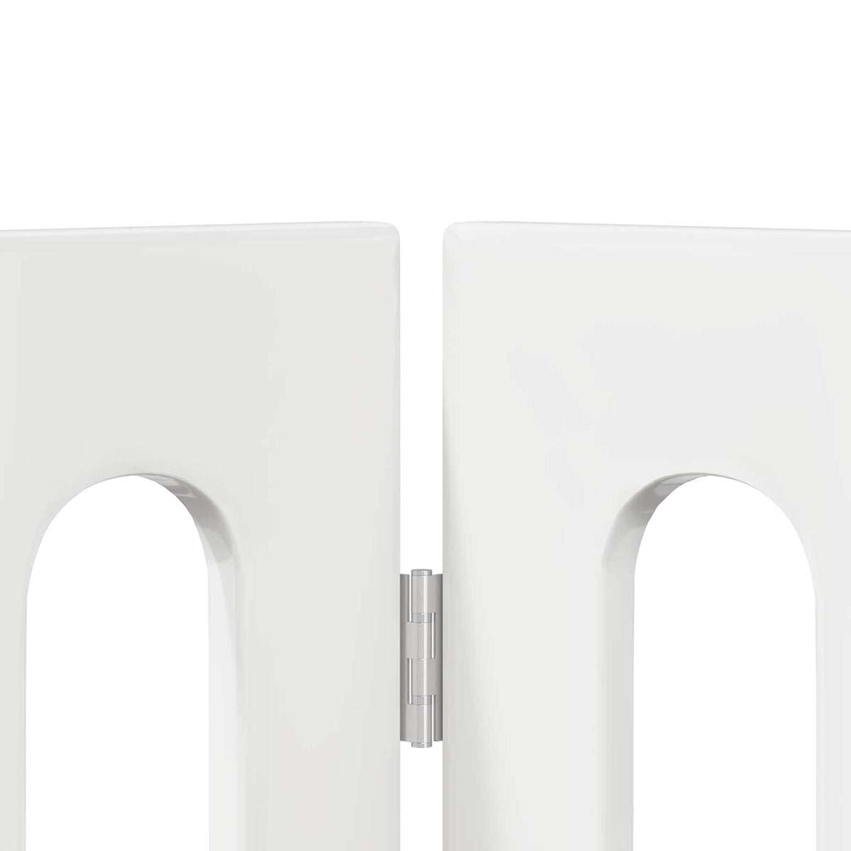 Foldbar hundegård 4 stk. Hvid højglans 201 x 38 x 70 cm
