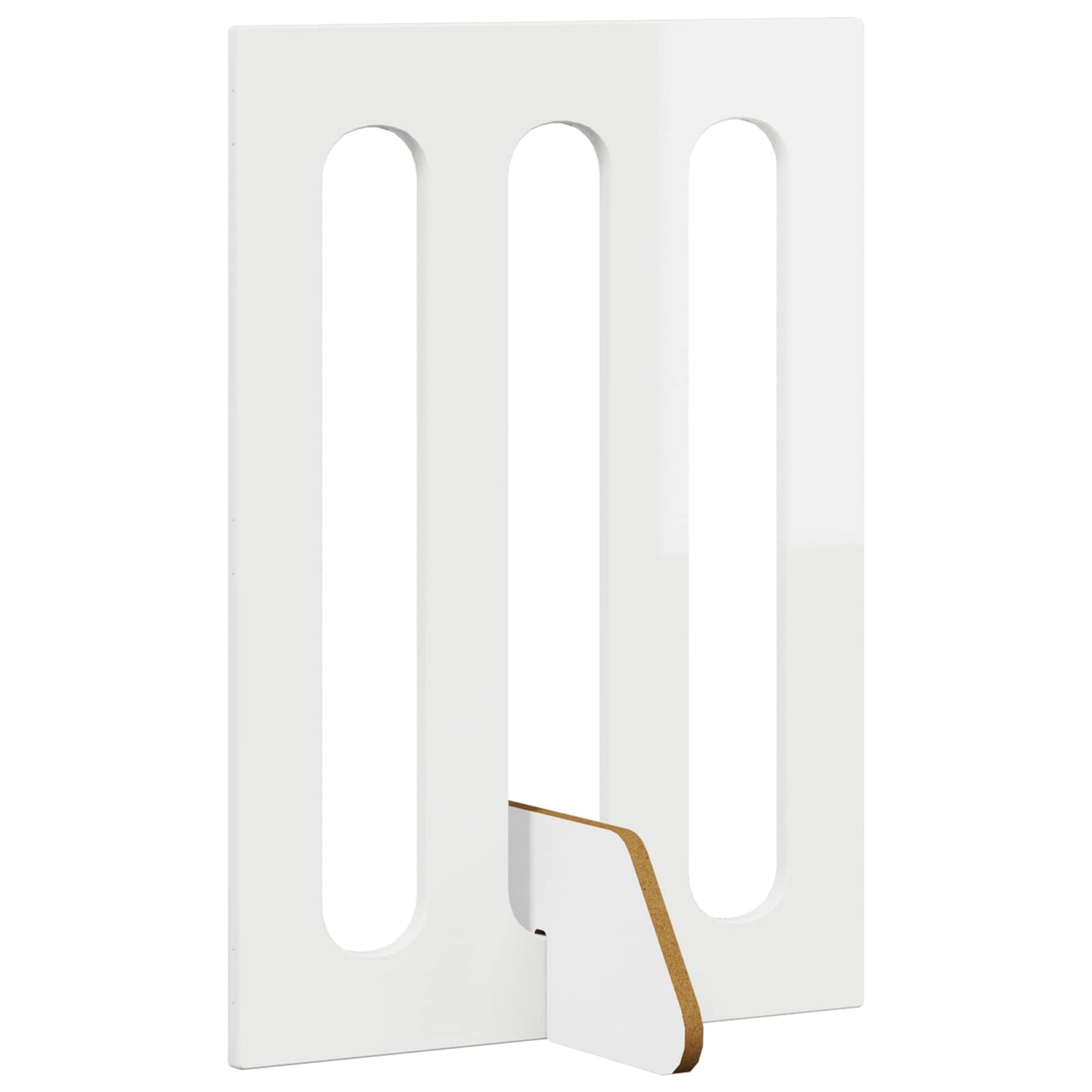 Foldbar hundegård 4 stk. Hvid højglans 201 x 38 x 70 cm