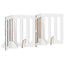 Foldbar hundegård 4 stk. Egetræ 201 x 38 x 70 cm