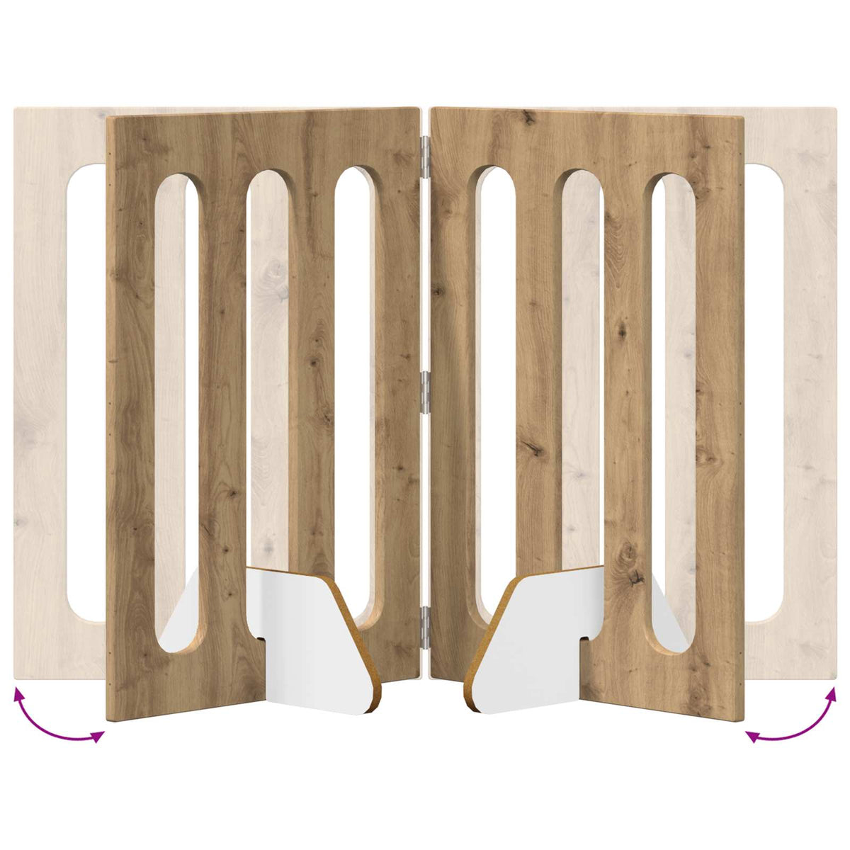 Foldbar hundegård 2 stk. Artisan-eg 100,5 x 38 x 70 cm