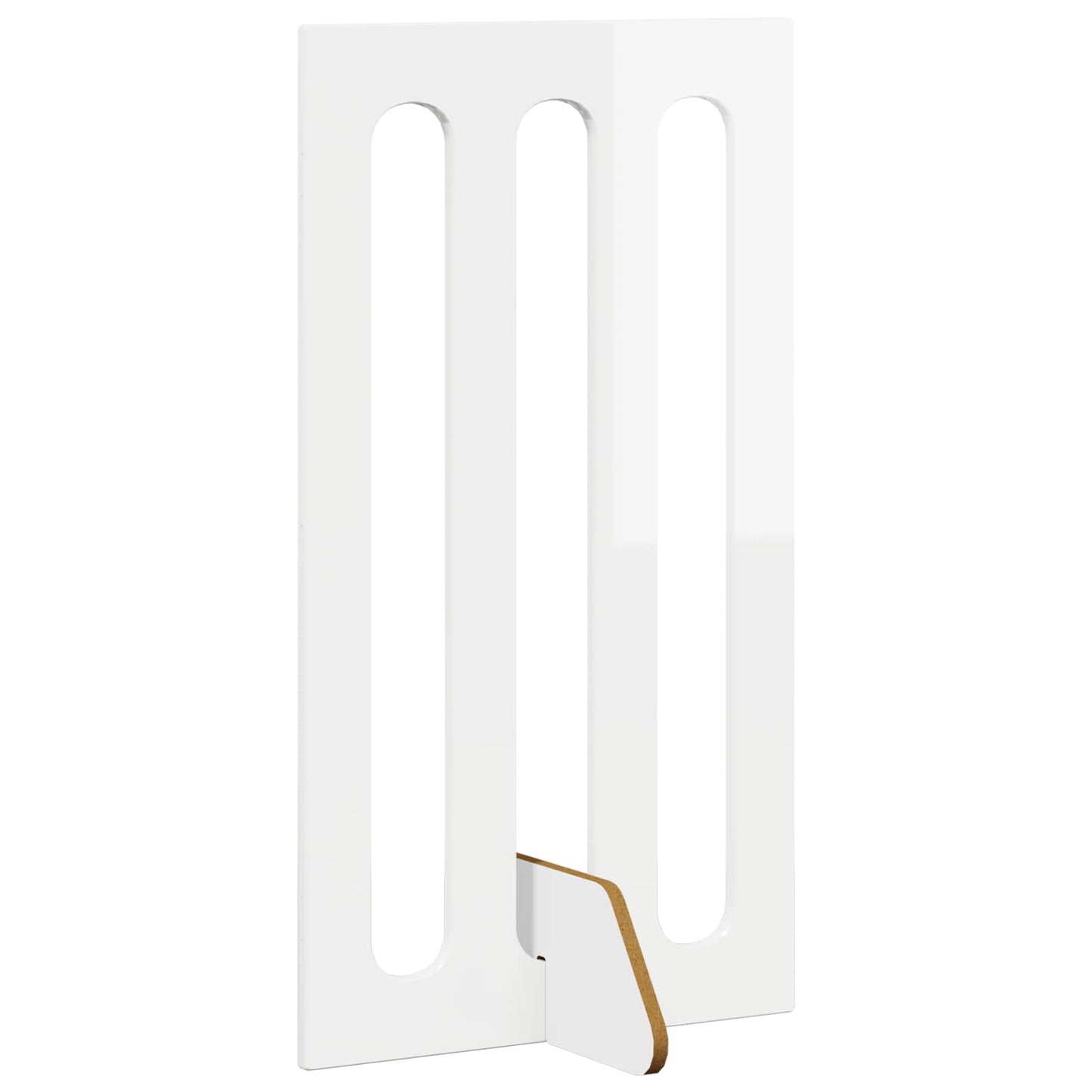 Foldbar hundegård 2 stk. Hvid højglans 100,5 x 38 x 90 cm
