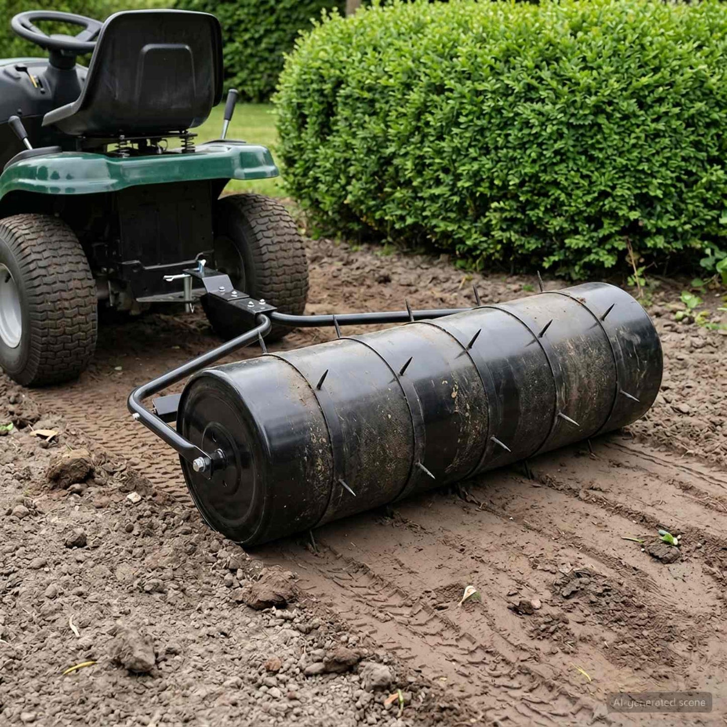 Have græsrulle med aerator klemmer Ø 30 x 90 cm Stål