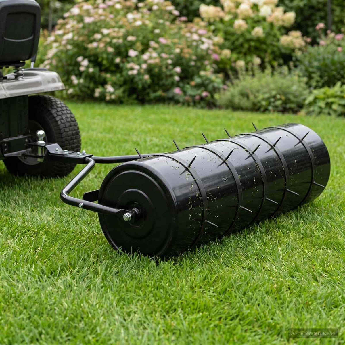Have græsrulle med aerator klemmer Ø 30 x 90 cm Stål