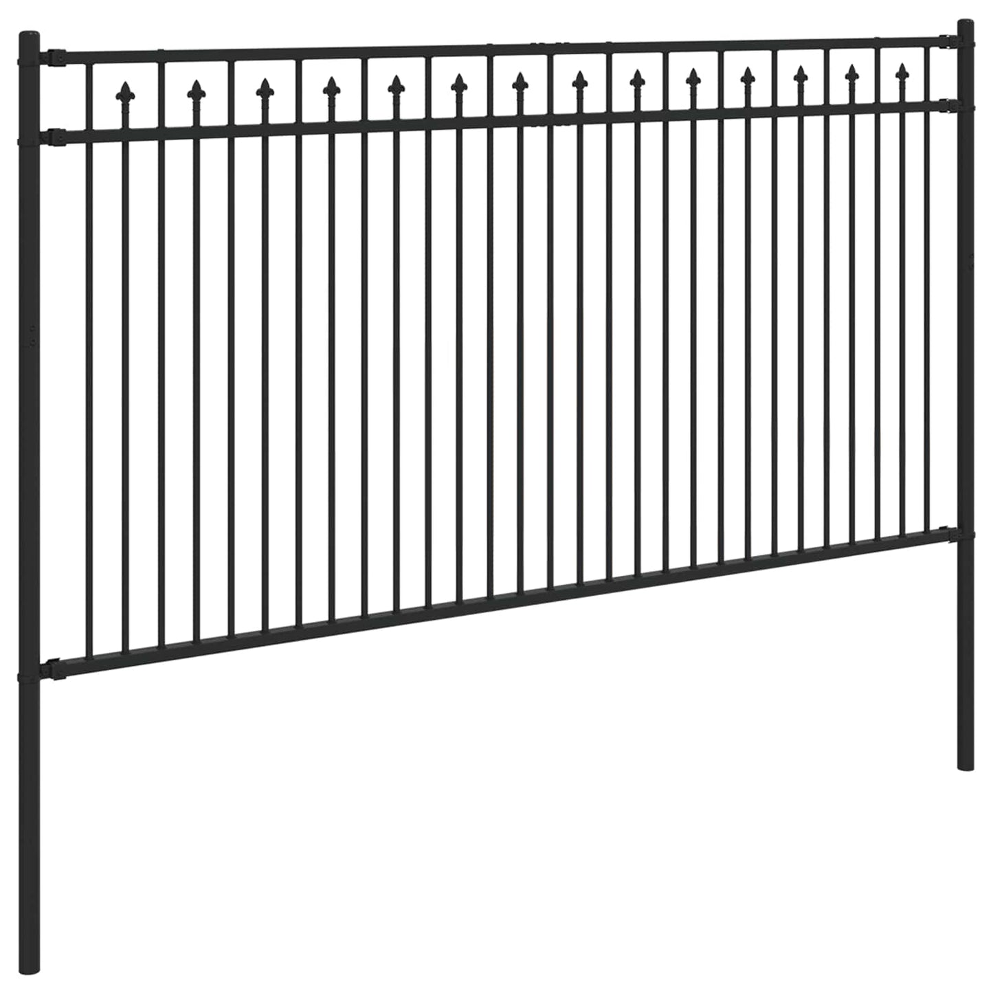 Spike Hegn BAARLO 200 x 150 cm Pulverlakeret stål Sort