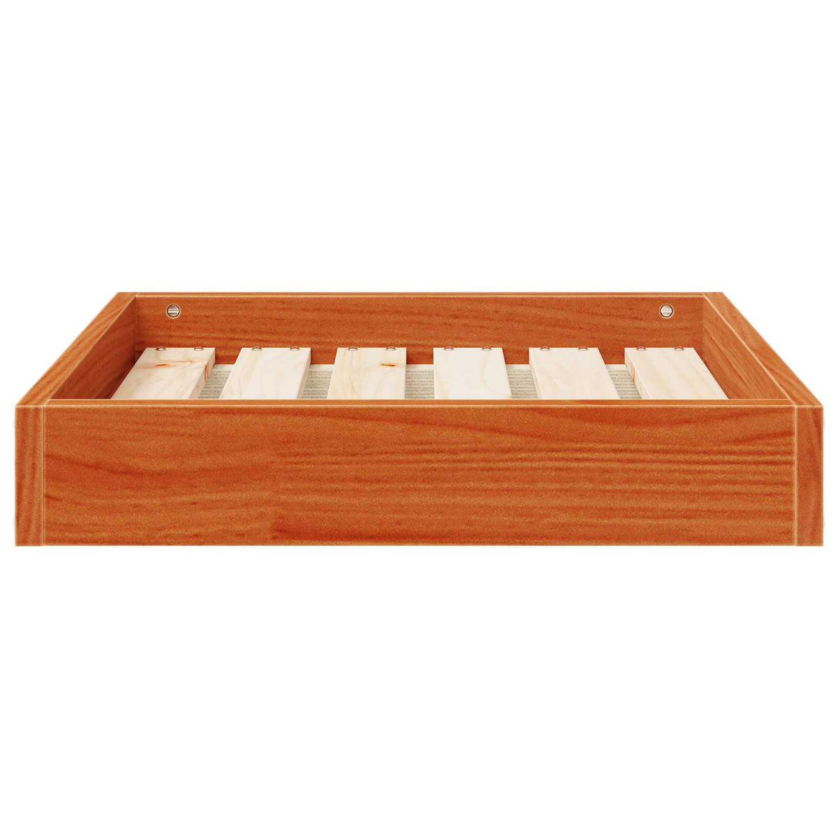 Hundeseng Voks brun 51,5 x 44 x 9 cm Massivt fyrretræ