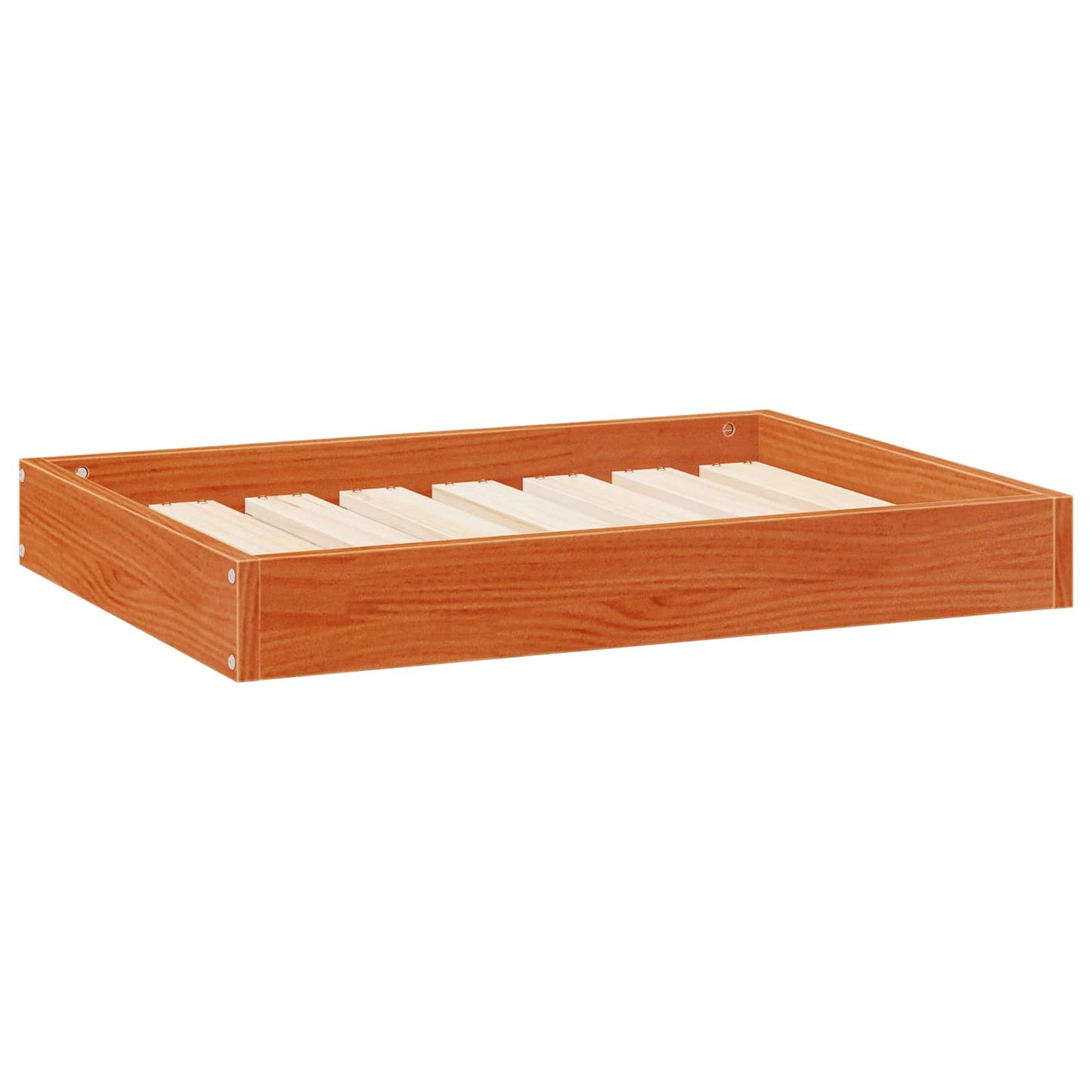Hundeseng Voks brun 72 x 54 x 9 cm Massivt fyrretræ