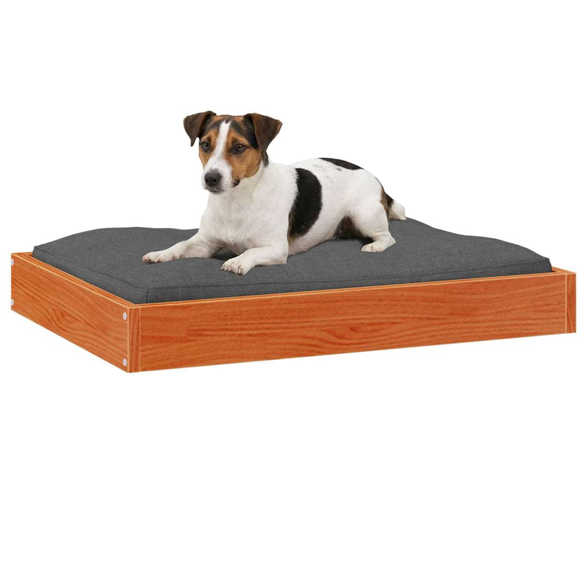 Hundeseng Voks brun 72 x 54 x 9 cm Massivt fyrretræ