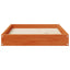 Hundeseng Voks brun 72 x 54 x 9 cm Massivt fyrretræ