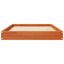 Hundeseng Voks brun 92 x 64 x 9 cm Massivt fyrretræ