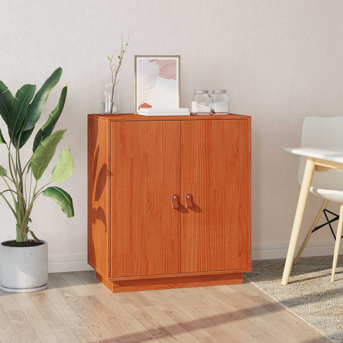 Sideboard VoksBrun 65,5 x 40 x 75 cm Massivt fyrretræ