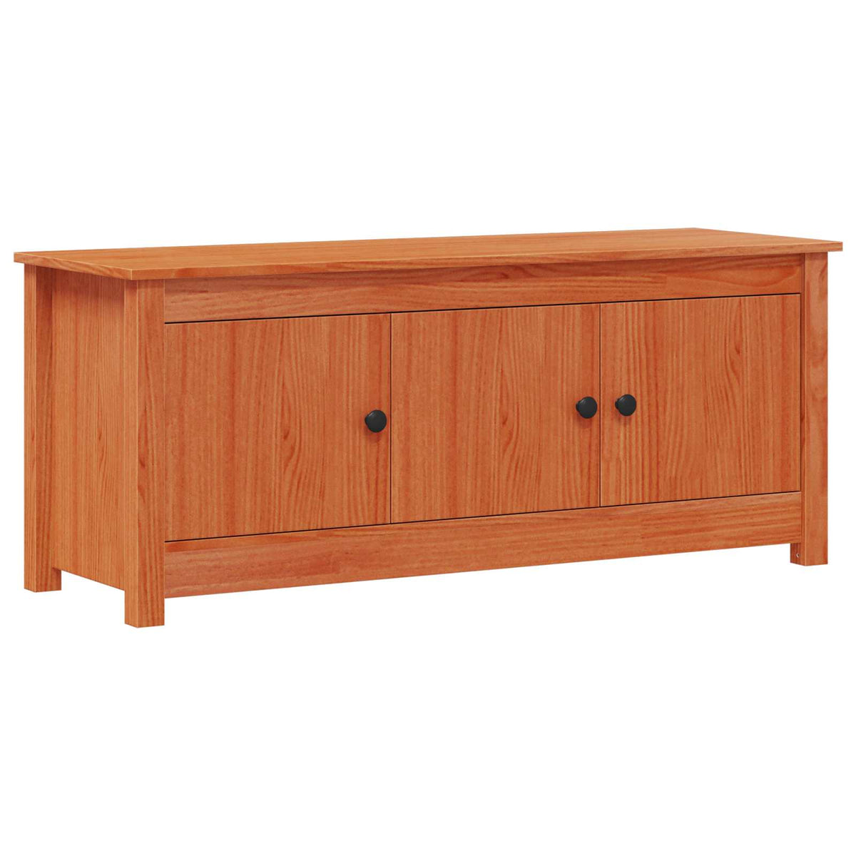 Sko skab VoksBrun 110 x 38 x 45,5 cm Massivt fyrretræ