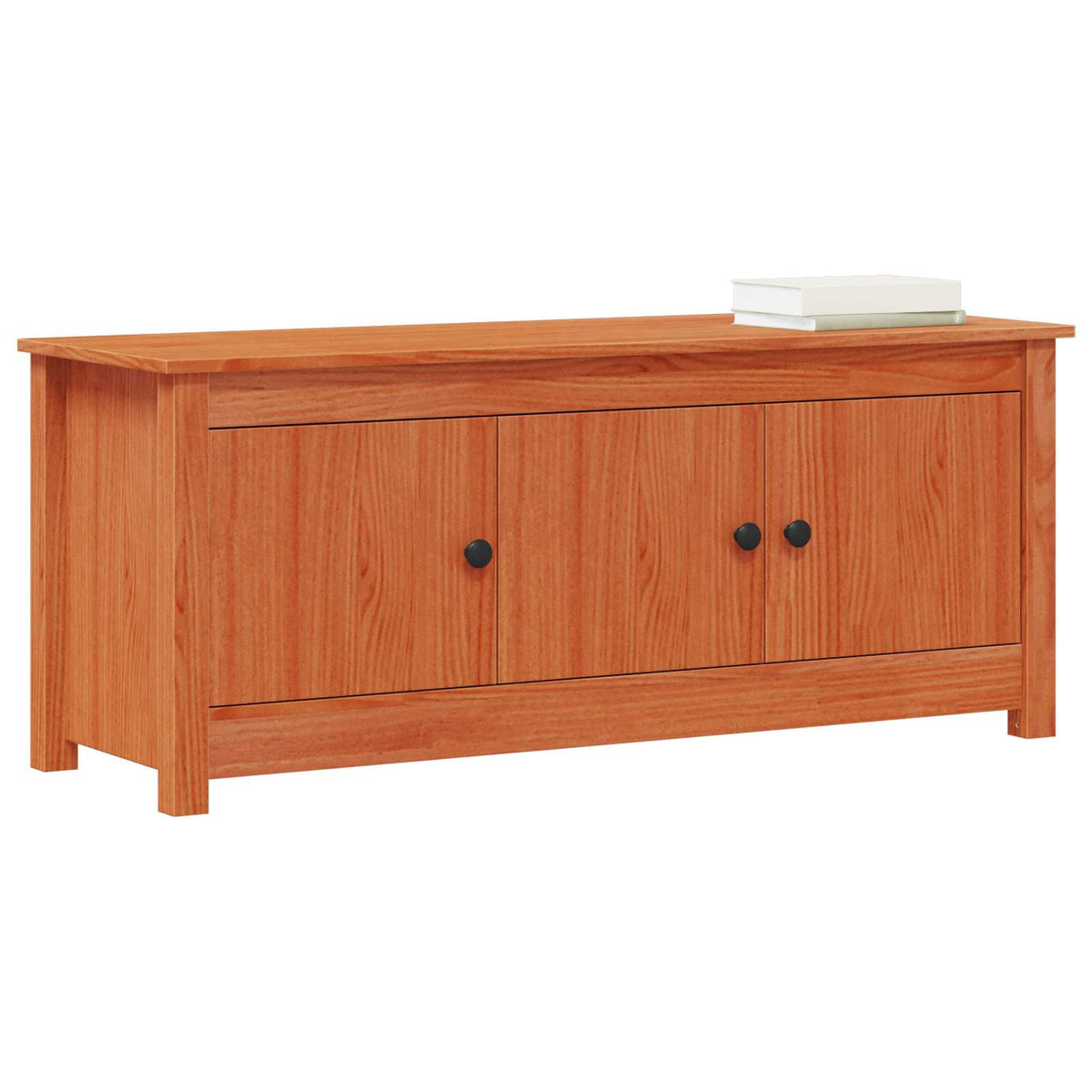 Sko skab VoksBrun 110 x 38 x 45,5 cm Massivt fyrretræ