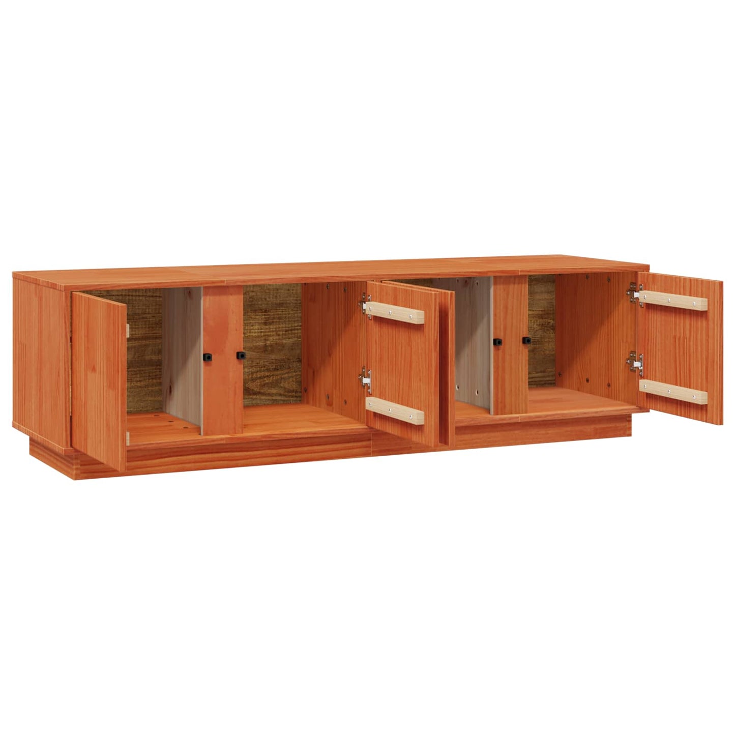 TV-skab VoksBrun 140 x 40 x 40 cm Massivt fyrretræ
