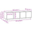 TV-skab VoksBrun 140 x 40 x 40 cm Massivt fyrretræ