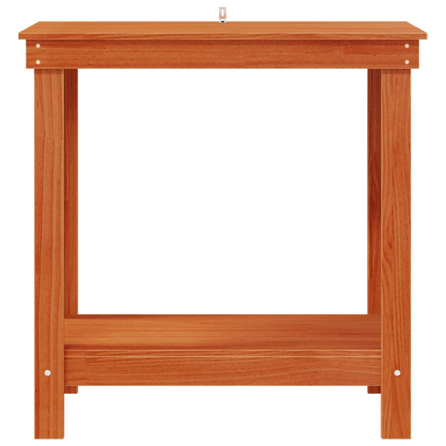 Arbejdsbænk med hylde VoksBrun 80 x 50 x 80 cm Massivt fyrretræ