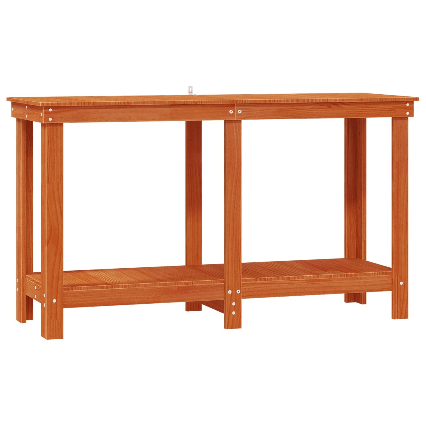Arbejdsbænk VoksBrun 140 x 50 x 80 cm Massivt fyrretræ