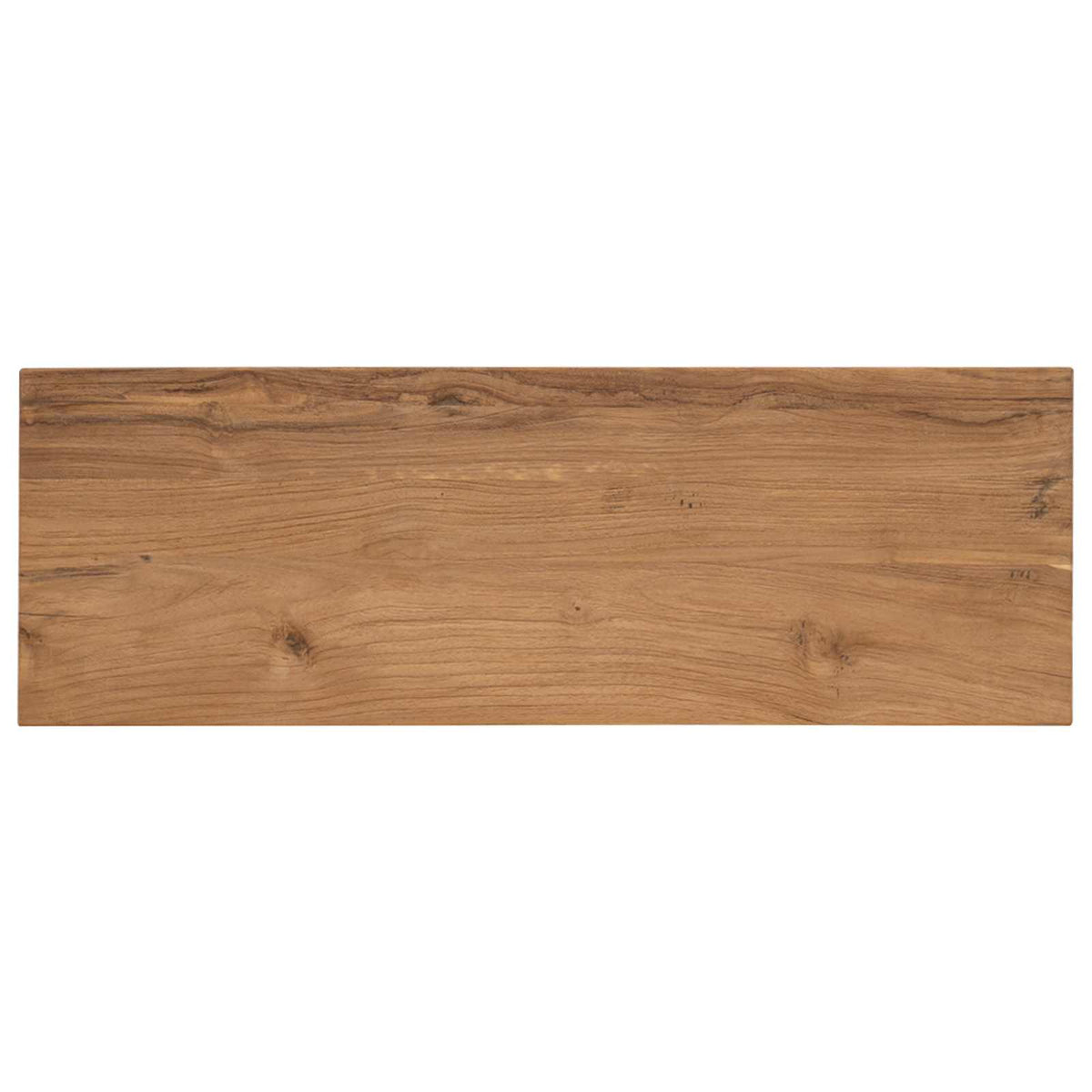 Konsolbord Naturfarvet 90 x 30 x 80 cm Massiv Teaktræ