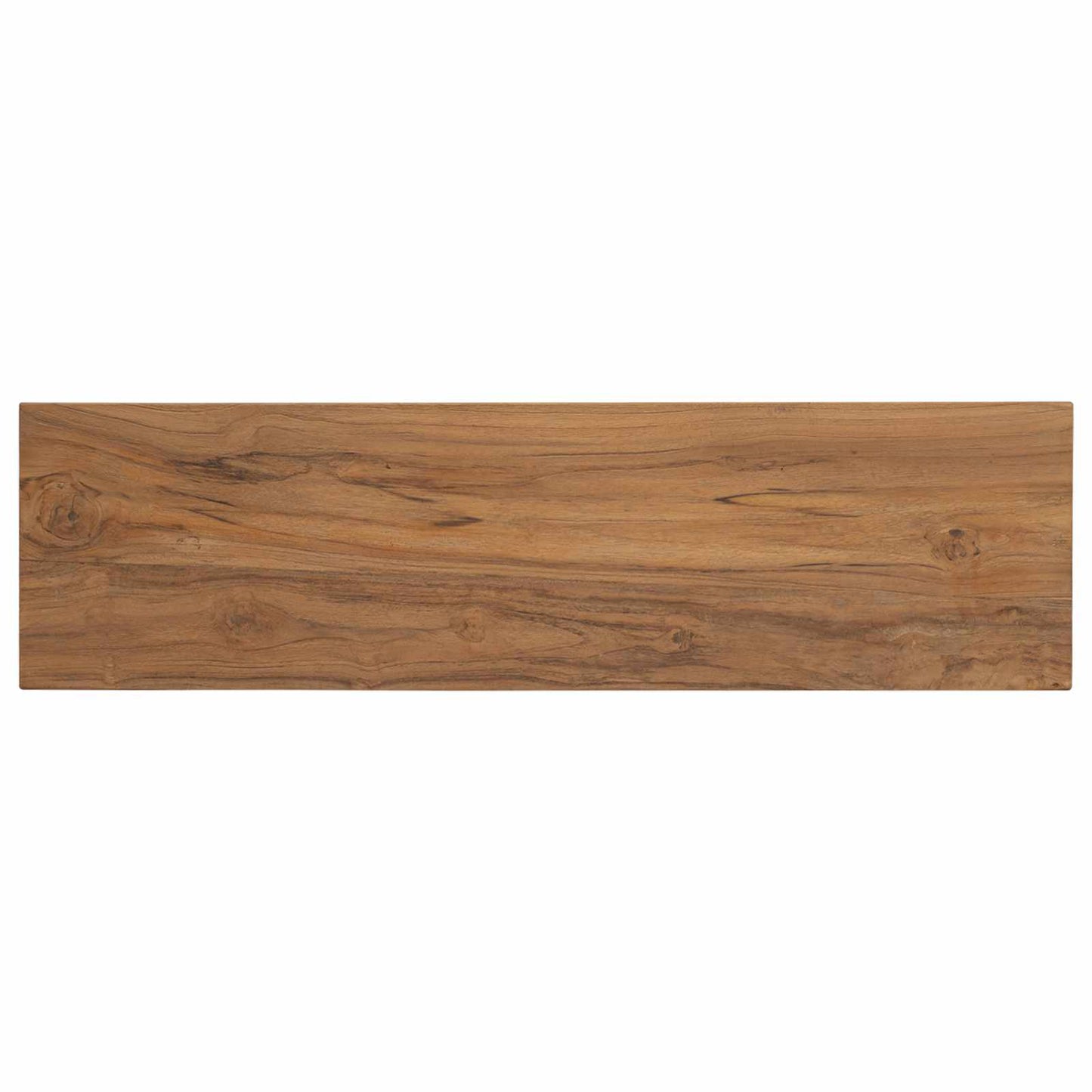 Konsolbord Naturfarvet 110 x 30 x 80 cm Massiv Teaktræ